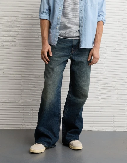 American Eagle | AE AirFlex+ TENCEL? Fibers Baggy Flare Jean