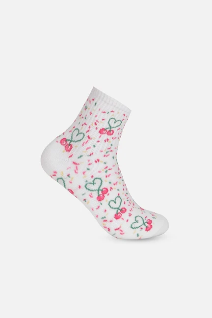 American Eagle Women Pink Cherry Sprinkles Boyfriend Socks 2-Pack
