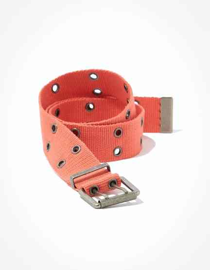 American Eagle | American Eagle Women Orange Y2K Grommet Belt