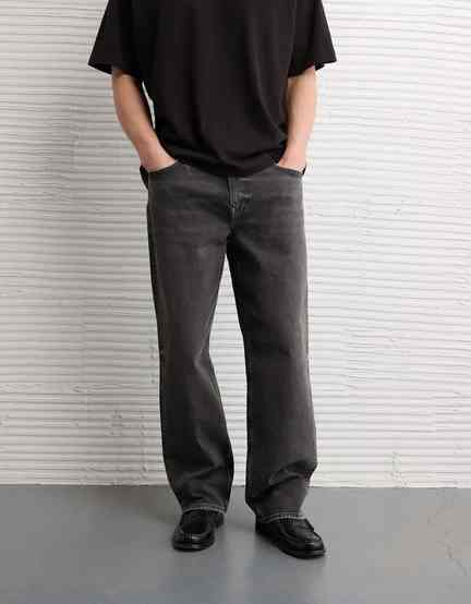 American Eagle | American Eagle Men Always Black Loose Fit Jeans