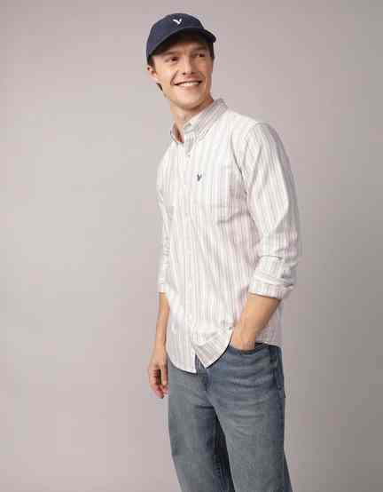American Eagle | AE Everyday Slim Oxford Button-Up Shirt