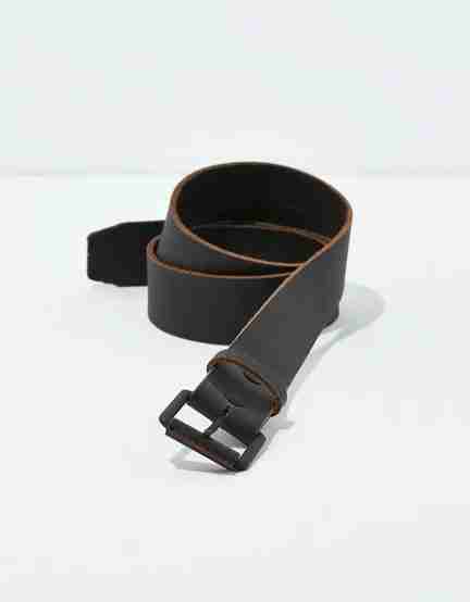 American Eagle Men Black Leather Workwear Belt