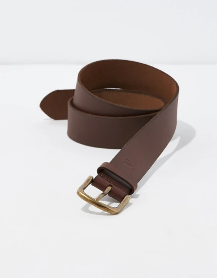 American Eagle Men Brown Leather Belt