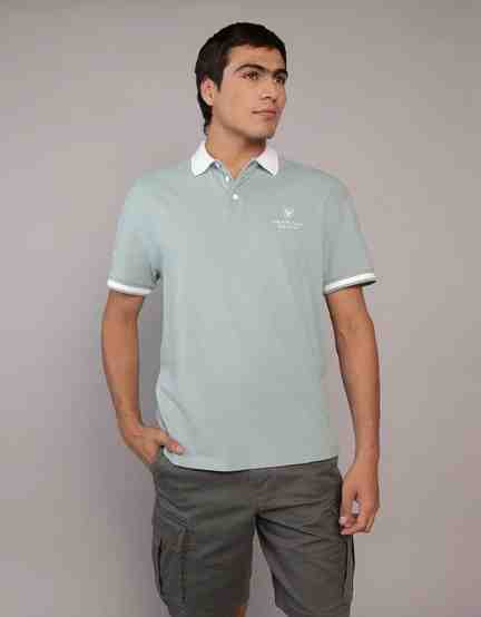 American Eagle | AE Logo Rugby Polo Shirt
