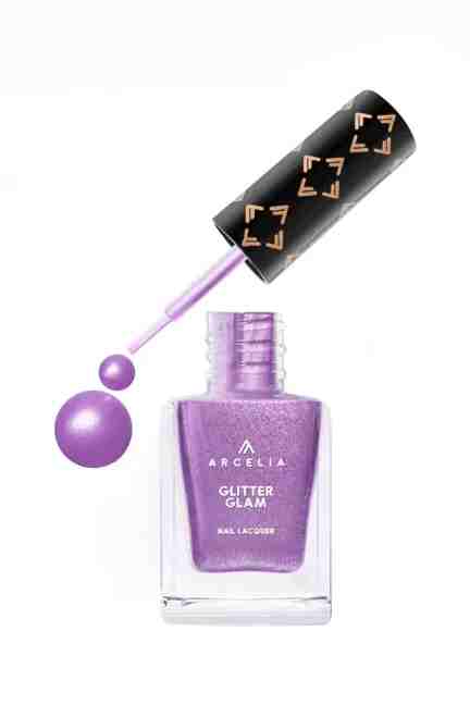 Glitter Glam Nail Enamel - Glitter Bae Purple No.101, 9ml