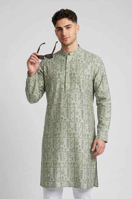 Bandeya | Printed Viscose Men's Festive Wear Kurta