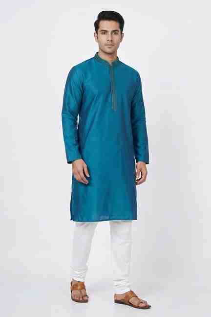 Bandeya | Solid Blended Fabric Men's Casual Wear Kurta