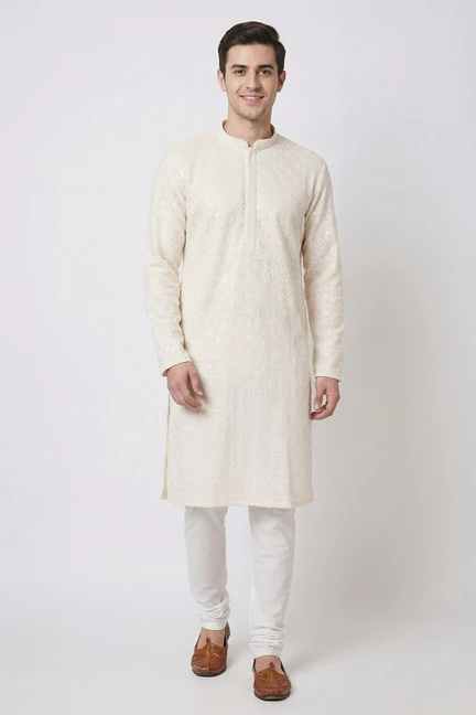 Bandeya | Sequinned Rayon Men's Casual Wear Kurta