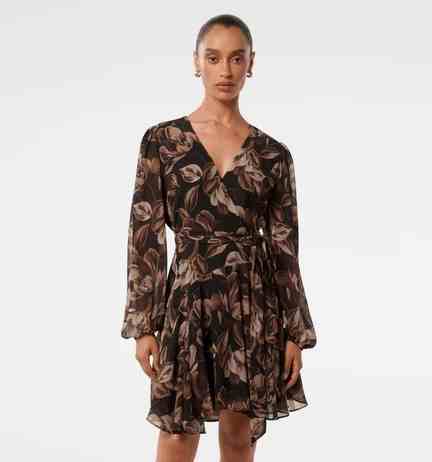 Forever New | Amila Petite Belted Godet Mini Dress