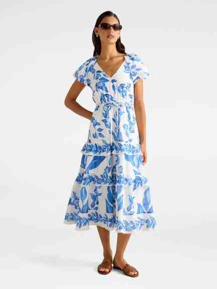 Forever New | Iris Tiered Ruffle Midi Dress