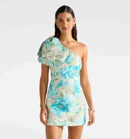 Forever New | Darcy One Shoulder Bow Mini Dress