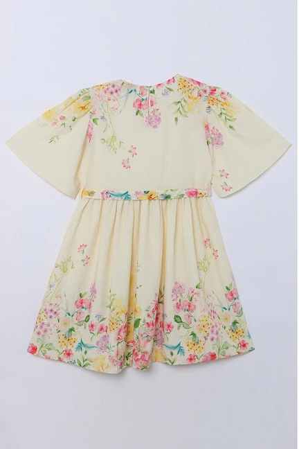 FRATINI GIRL | Solid Blended Fabric Round Neck Girls Casual Wear Dress