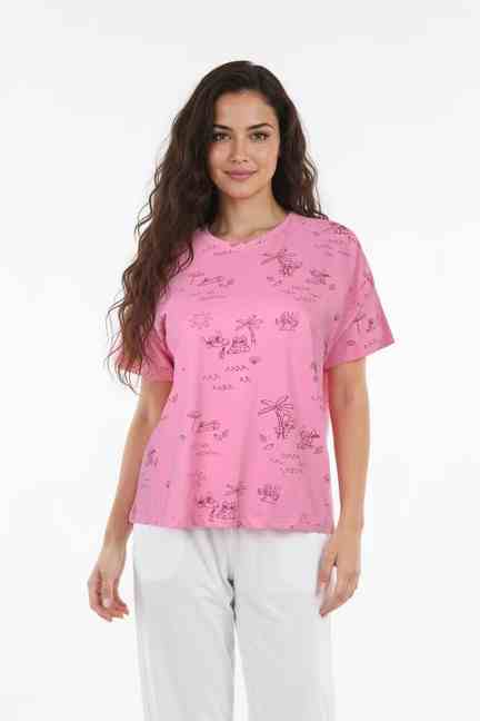 Insense | Printed Cotton Round Neck Women's T-Shirt