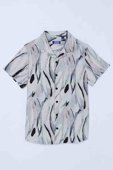 JACK & JONES | Abstract Blended Fabric Collared Boys Shirt