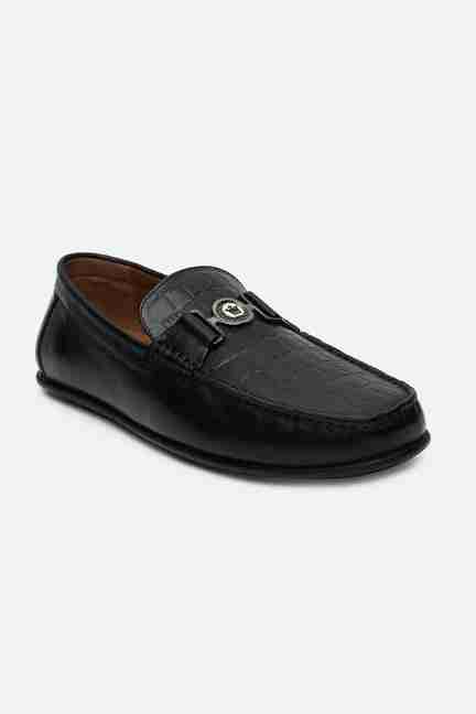 LOUIS PHILIPPE | Men Black Slip Ons