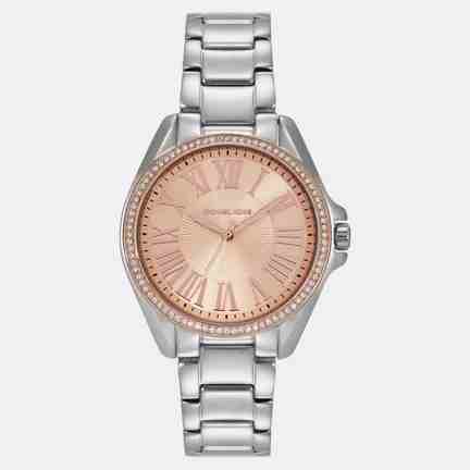 Michael Kors | Kacie Women Quartz Rose Gold Dial Analog Stainless Steel Watch MK4854