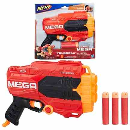 Nerf | Nerf N-Strike Mega Tri-Break Blasters for Kids age 8Y+