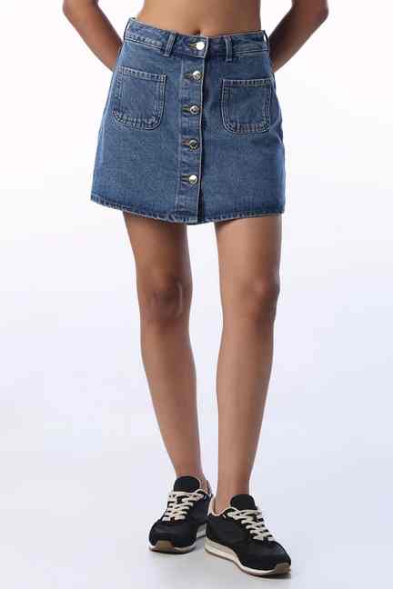 ONLY | Regular Fit Mini Cotton Women's Casual Wear Skorts