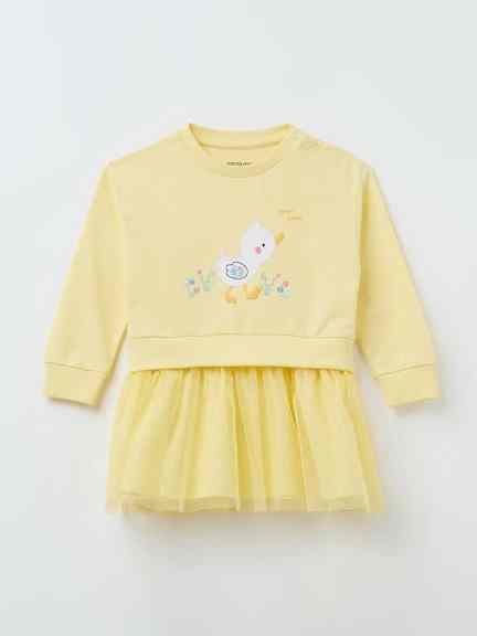 Pantaloons Baby | Yellow Duck Appliqué Tulle Dress