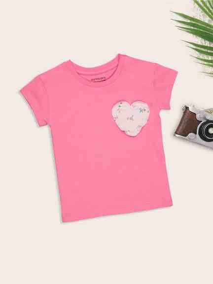 Pantaloons Baby | Pink Casual T-Shirt