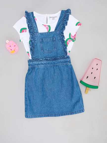 Pantaloons Junior | Pantaloons Junior Blue Dungarees