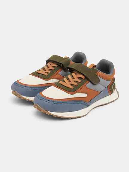 Pantaloons Junior | Multicoloured Retro Panelled Sports Shoes