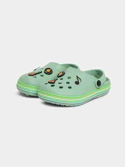 Pantaloons Junior | Green Clogs with Music Charms