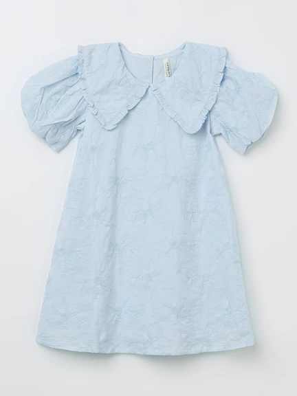 Pantaloons Junior | Sky Blue Floral A-line Dress