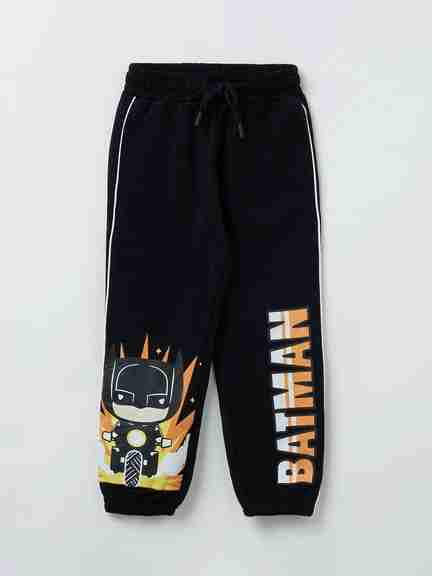 Pantaloons Junior | Black Batman Graphic Joggers