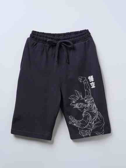 Pantaloons Junior | Pewter Dragon Ball-Z Graphic Shorts