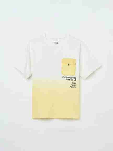 Pantaloons Junior | Yellow Ombre Dip Dyed Marvel Avengers Graphic T-Shirt