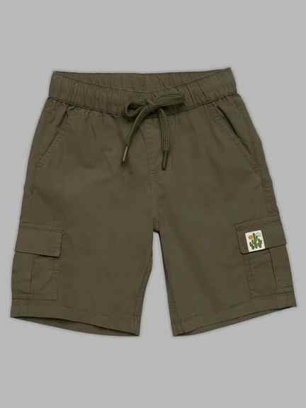 Pantaloons Junior | Elm Green Drawstring Shorts