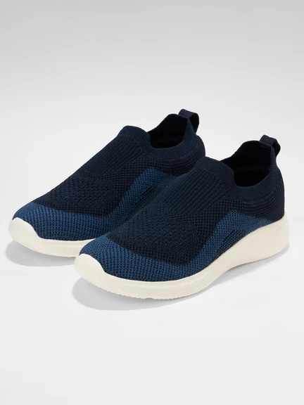 Pantaloons Junior | Navy Knit Slip-On Casual Shoes