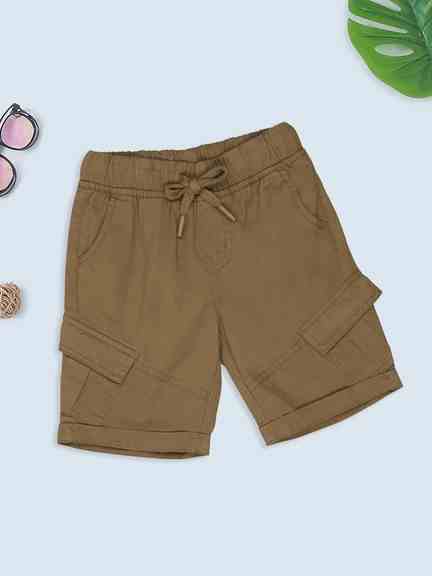 Pantaloons Junior | Brown Cargo Shorts