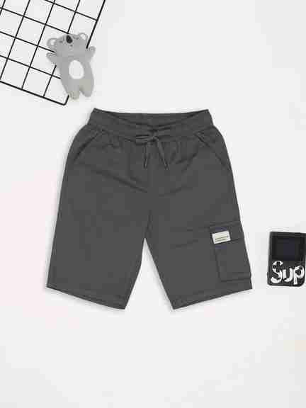 Pantaloons Junior | Charcoal Utility Shorts