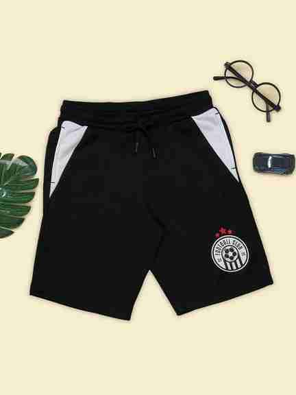 Pantaloons Junior | Black Printed Shorts