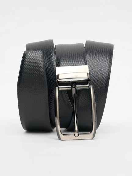 Pantaloons | Black & Brown Embossed Reversible Belt