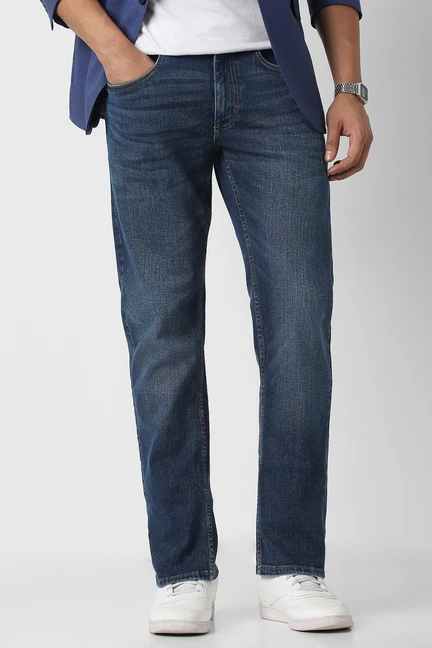 PETER ENGLAND | Men Blue Mid Wash Jeans