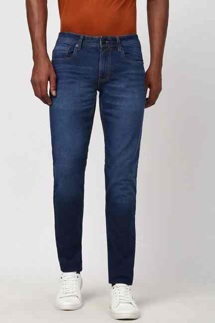 PETER ENGLAND | Men Navy Mid Wash Jeans