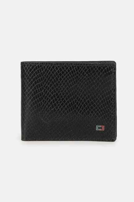 PETER ENGLAND | Men Black Textured Genuine Leather Wallet