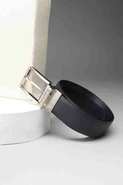PETER ENGLAND | Men Navy Textured Leather Belt