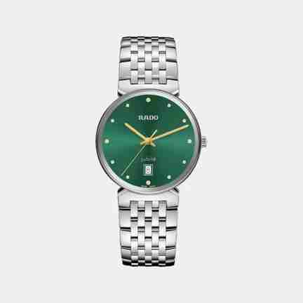 Rado | Florence Unisex Quartz Green Dial Analog Stainless Steel Watch R48912773