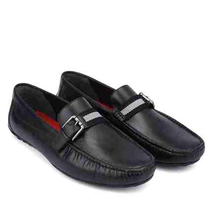 ROSSO BRUNELLO | Rosso Brunello Men'S Black Mocassins