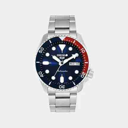 Seiko | 5 Sports Men Automatic Blue Dial Analog Stainless Steel Watch SRPD53K1