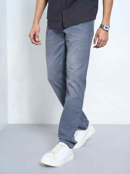 SF JEANS | Grey Washed Slim Fit Jeans