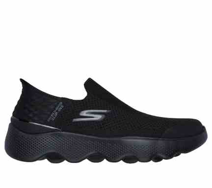 Skechers | Skechers Mens GO WALK MASSAGE FIT - CURRENT Black Walking Shoes
