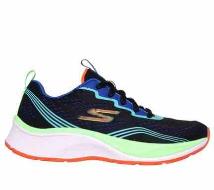 Skechers | Skechers BOYS SKECHERS ELITE SPORT Black Lace Up Casual Sneakers