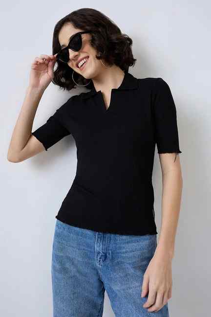 Spykar | Solid Blended Fabric Women's T-Shirt