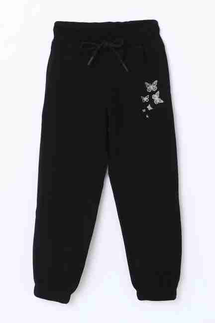 Stop | Solid Cotton Regular Fit Girls Track Pants