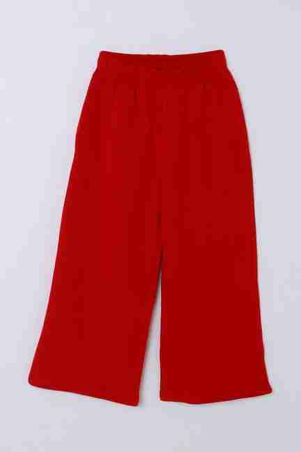 Stop | Solid Cotton Straight Fit Girls Track Pants